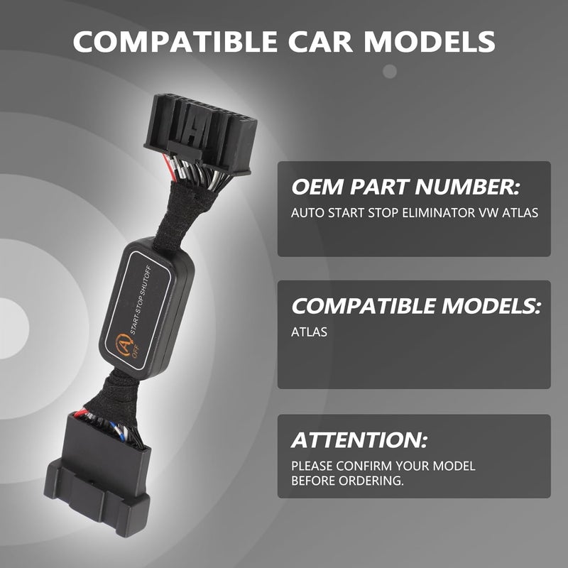 Gaogsiy Auto Start Stop Eliminator Engine System Harness Cable fits Atlas - Image 3